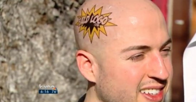 Doanh nhân 27 tuổi Brandon Chicotsky đã tung ra một dịch vụ độc đáo có tên gọi Bald Logo (tạm dịch Logo hói).